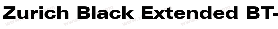 Zurich Black Extended BT字体转换